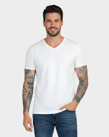 polo-basico-cuello-v-hombre-blanco-frontal#Color_Blanco