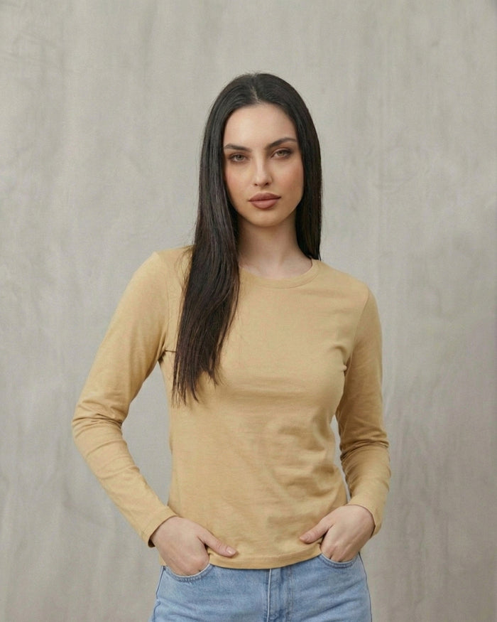 Polo Manga Larga Mujer