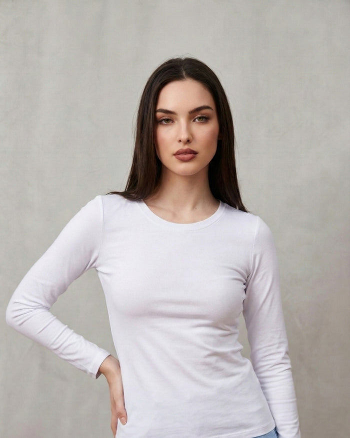 Polo Manga Larga Mujer